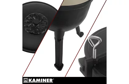 Emaliowany garnek żeliwny 10 litrów