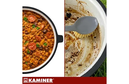 Emaliowany garnek żeliwny 10 litrów