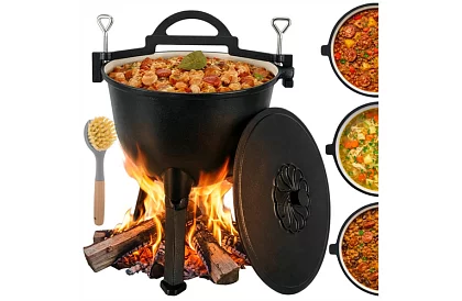 Emaliowany garnek żeliwny 10 litrów