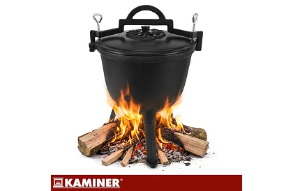 Emaliowany garnek żeliwny 8 litrów