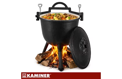 Emaliowany garnek żeliwny 8 litrów