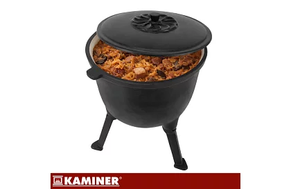 Emaliowany garnek żeliwny 8 litrów