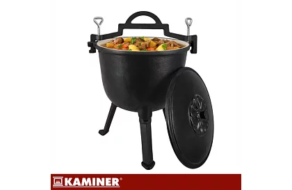 Emaliowany garnek żeliwny 8 litrów