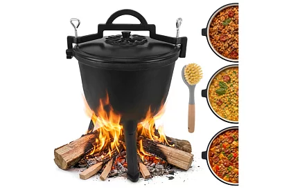 Emaliowany garnek żeliwny 8 litrów