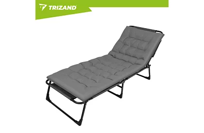 Składane leżaki ogrodowe 192 × 68 × 28 cm – Szare