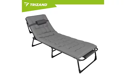 Składane leżaki ogrodowe 192 × 68 × 28 cm – Szare