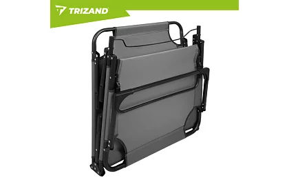 Składane leżaki ogrodowe 192 × 68 × 28 cm – Szare