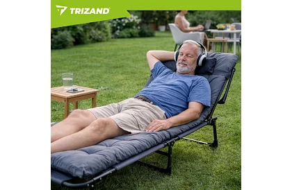 Składane leżaki ogrodowe 192 × 68 × 28 cm – Szare