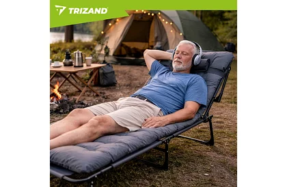 Składane leżaki ogrodowe 192 × 68 × 28 cm – Szare