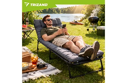 Składane leżaki ogrodowe 192 × 68 × 28 cm – Szare