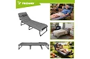 Składane leżaki ogrodowe 192 × 68 × 28 cm – Szare