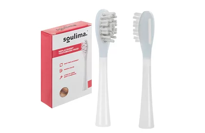 2 wymienne głowice do elektrycznej szczoteczki do zębów X800 – białe