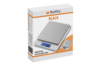 Dokładna elektroniczna waga kuchenna LCD 500 g / 0,01 g