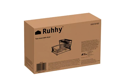 Odkapávač na naczynia – dwupoziomowy, czarny