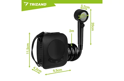 Przenośna prysznic kempingowy z LCD i pompą 8000 mAh – ładowalna