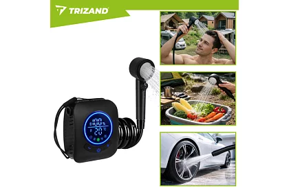 Przenośna prysznic kempingowy z LCD i pompą 8000 mAh – ładowalna