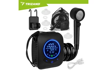 Przenośna prysznic kempingowy z LCD i pompą 8000 mAh – ładowalna