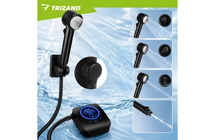 Przenośna prysznic kempingowy z LCD i pompą 8000 mAh – ładowalna