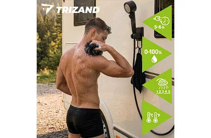 Przenośna prysznic kempingowy z LCD i pompą 8000 mAh – ładowalna