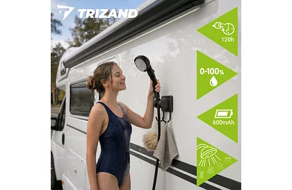 Przenośna prysznic kempingowy z LCD i pompą 6000 mAh – ładowalna