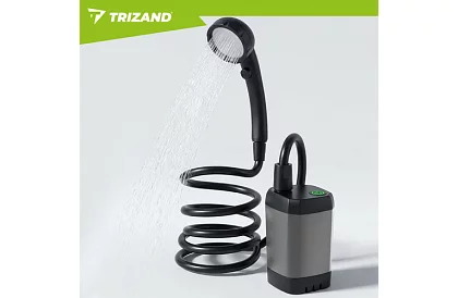 Przenośna prysznic kempingowy z LCD i pompą 6000 mAh – ładowalna