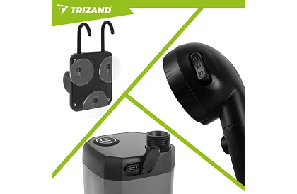 Przenośna prysznic kempingowy z LCD i pompą 6000 mAh – ładowalna