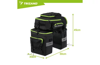 Torba rowerowa, plecak 3w1 – na bagażnik rowerowy - 65 l