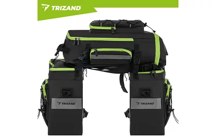 Torba rowerowa, plecak 3w1 – na bagażnik rowerowy - 65 l