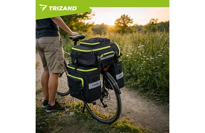 Torba rowerowa, plecak 3w1 – na bagażnik rowerowy - 65 l