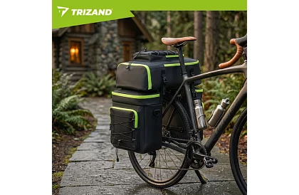 Torba rowerowa, plecak 3w1 – na bagażnik rowerowy - 65 l