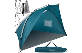 Plażowy namiot niebiesko-szary 220 × 120 × 120 cm