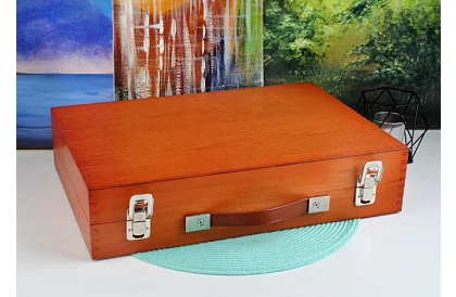 Zestaw artystyczny do malowania w drewnianym etui – 177 sztuk