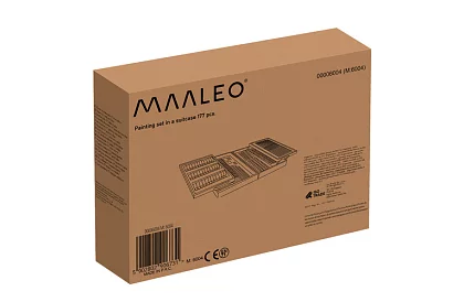 Zestaw artystyczny do malowania w drewnianym etui – 177 sztuk