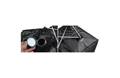 Przenośny podróżny prysznic słoneczny OLARN 40 litrów