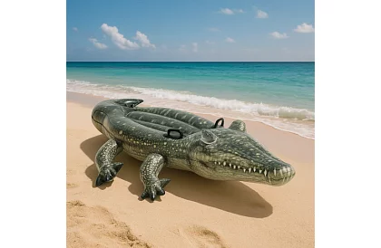 Materac dmuchany krokodyl 170 x 86 cm – I57551