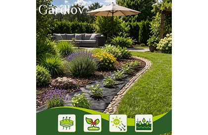 UV agrotextylia przeciw chwastom 1,6x20 m, 50 g/m2, czarna