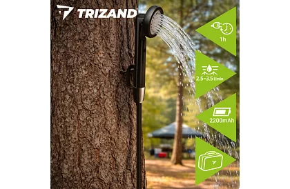 Prysznic kempingowy z pompą 2200 mAh – ładowalny