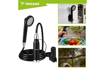 Prysznic kempingowy z pompą 2200 mAh – ładowalny