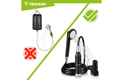 Prysznic kempingowy z pompą 2200 mAh – ładowalny