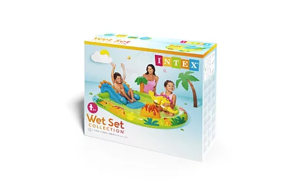 Nadmuchiwany plac zabaw wodny z zjeżdżalnią 191 x 152 x 58 cm – Dinozaur I57166