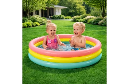 Nadmuchiwany basen dziecięcy z miękkim dnem 114 x 25 cm – I57412NP