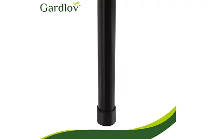 Składany czarny stół ogrodowy – stół na balkon, taras