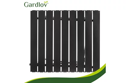 Składany czarny stół ogrodowy – stół na balkon, taras