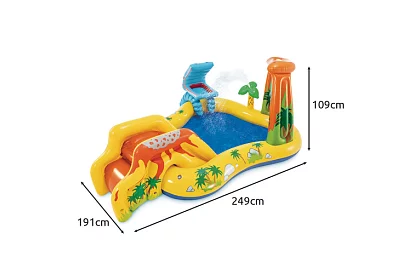 Nadmuchiwany plac zabaw wodny z zjeżdżalnią 5 w 1 – I57444
