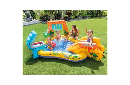 Nadmuchiwany plac zabaw wodny z zjeżdżalnią 5 w 1 – I57444