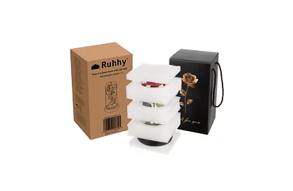 Wieczna róża w szkle z oświetleniem LED