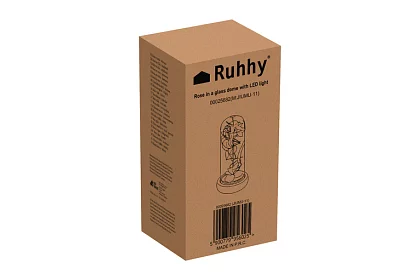 Wieczna róża w szkle z oświetleniem LED