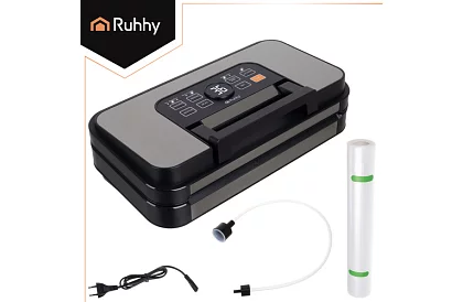 Zgrzewarka próżniowa do folii z nożem - 95 kPa, 125 W