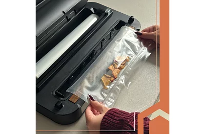 Zgrzewarka próżniowa do folii z nożem - 95 kPa, 125 W