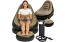 Fotel dmuchany z podnóżkiem - nośność 120 kg